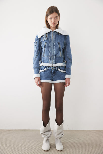 "SHEARLING" AVIATOR JACKET