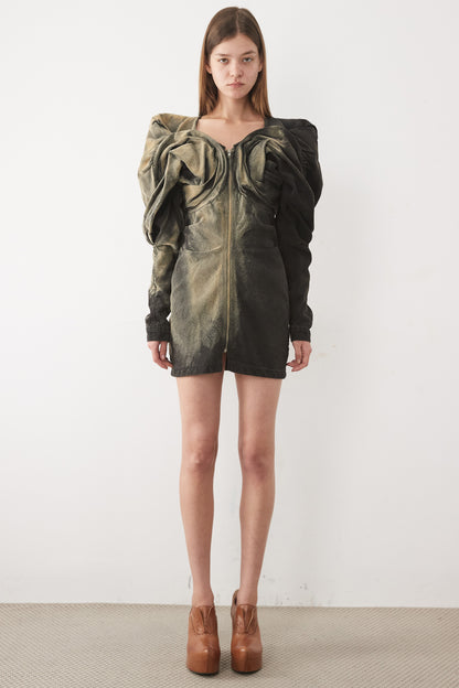SANDY SCRAPYARD DRAPED DRESS