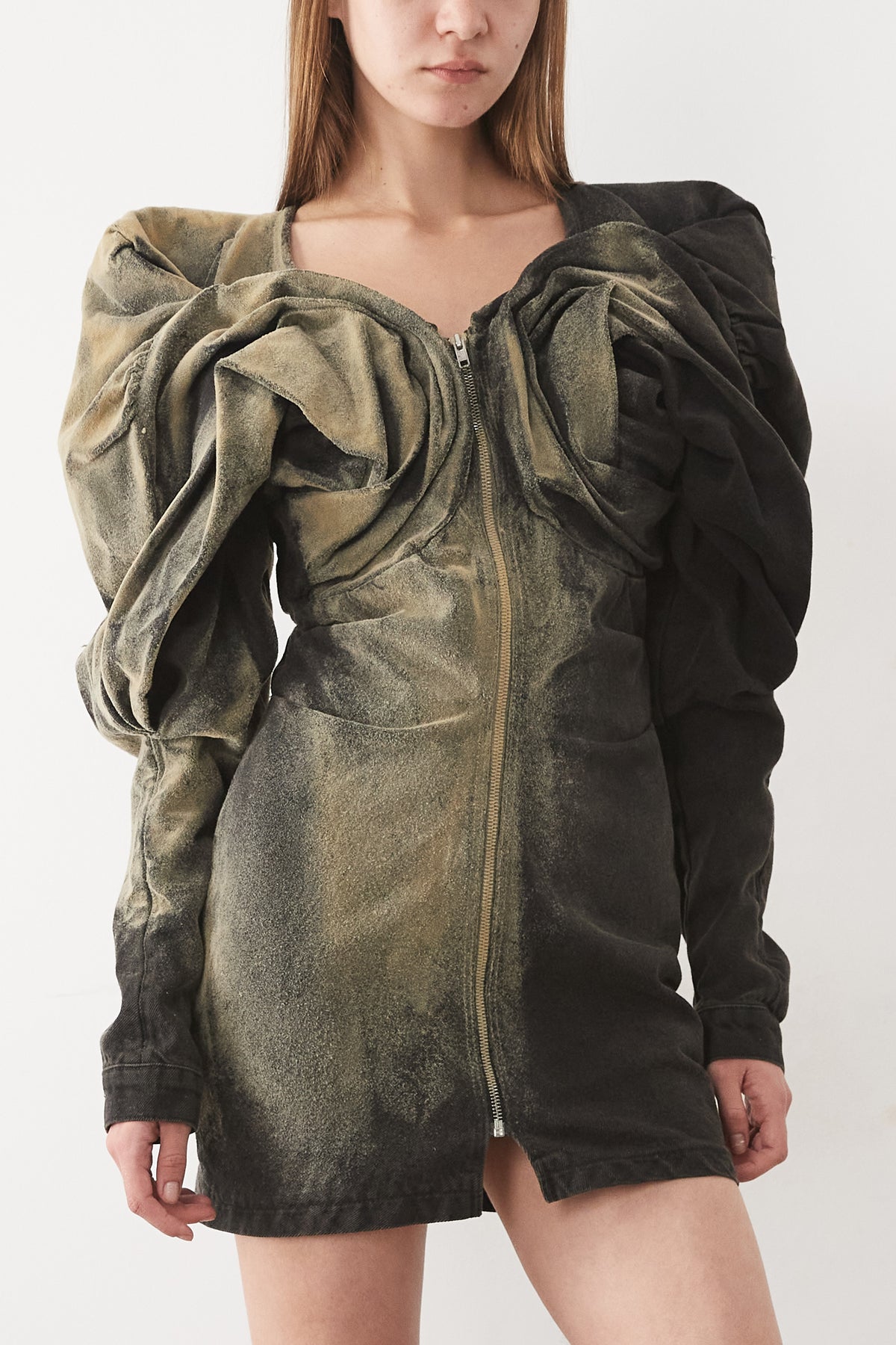 SANDY SCRAPYARD DRAPED DRESS