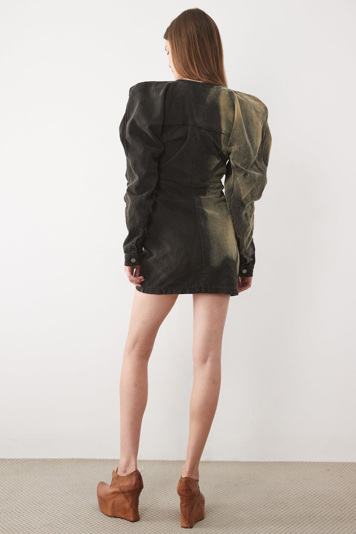 SANDY SCRAPYARD DRAPED DRESS