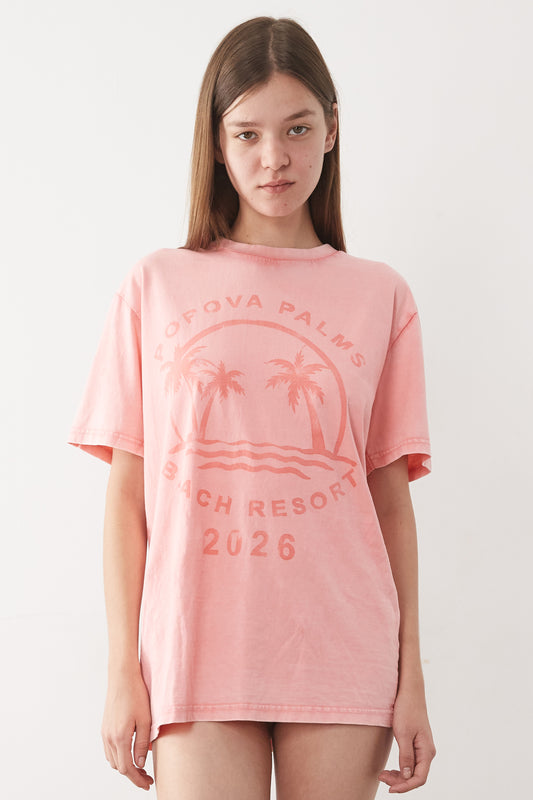 "POPOVA PALMS" BOYFRIEND T-SHIRT