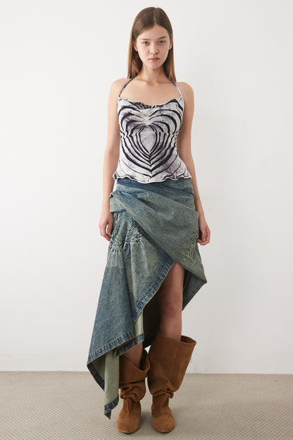 LOVE HEART BANDANA TOP