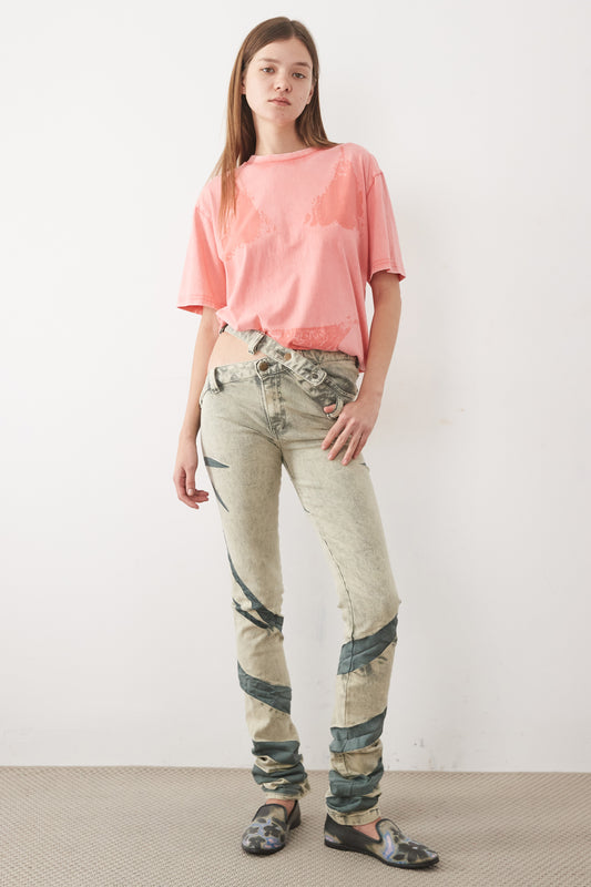 PALM BIAS-CUT SKINNY JEANS
