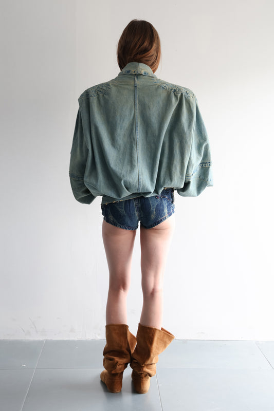 SWIRL SHOULDER COCOON JACKET