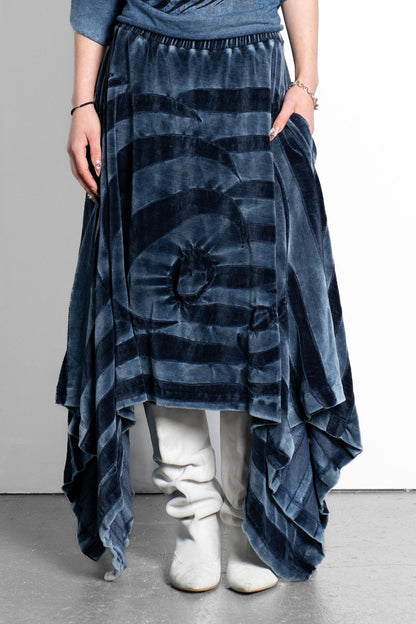 HANDKERCHIEF  TRACKSUIT PLUSH SKIRT