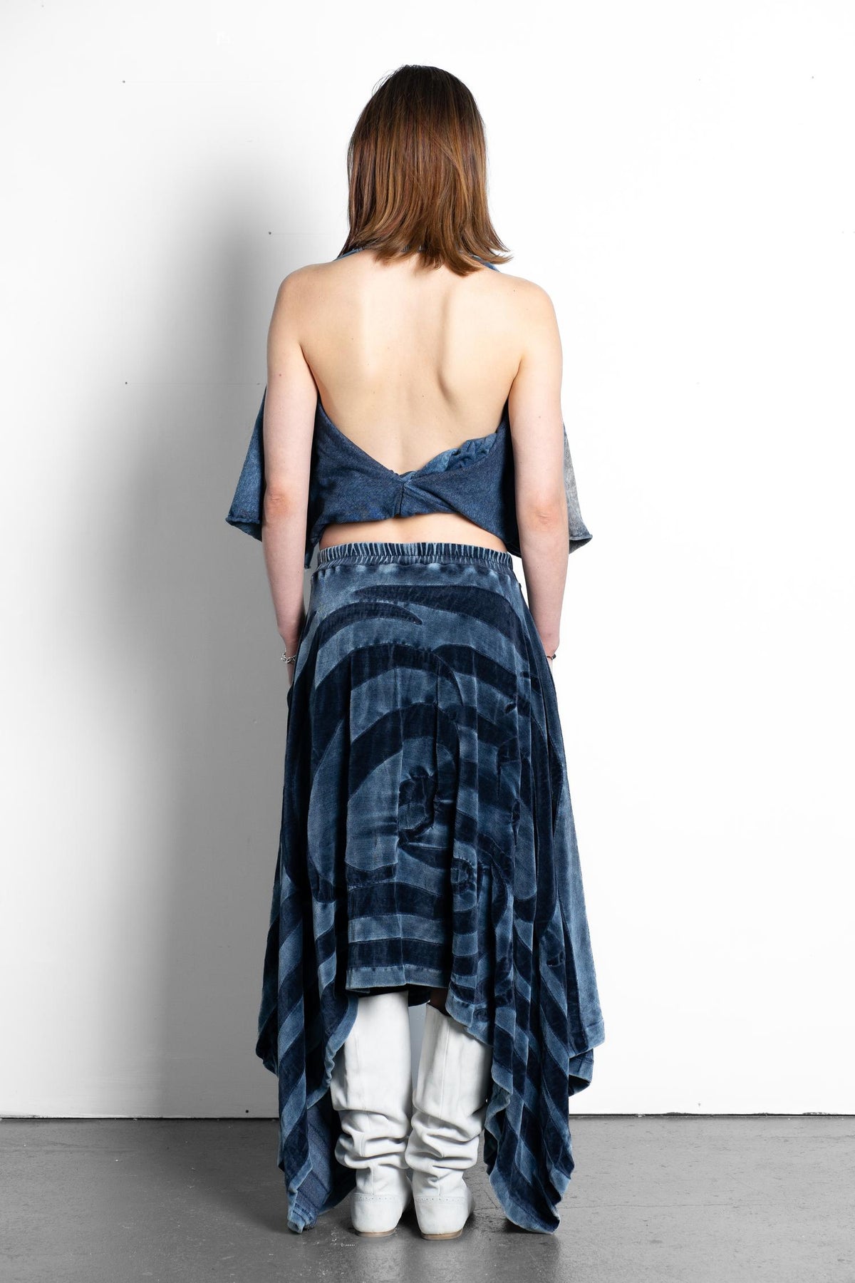HANDKERCHIEF  TRACKSUIT PLUSH SKIRT