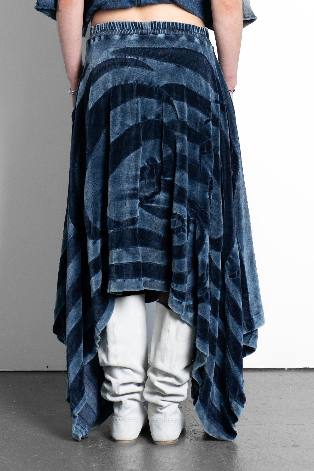 HANDKERCHIEF  TRACKSUIT PLUSH SKIRT