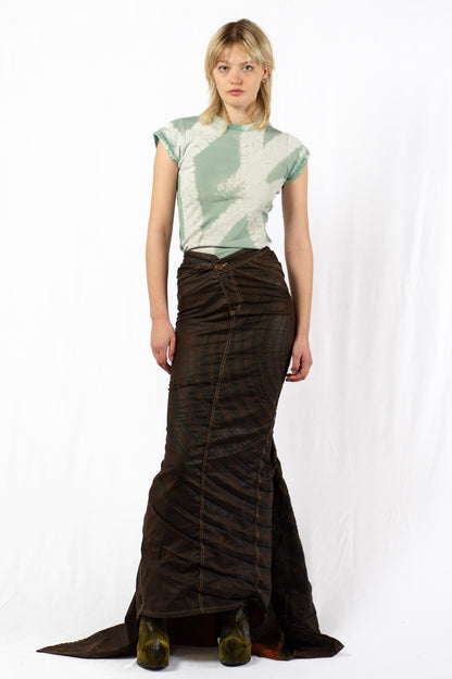 JEATHER TRAIN SKIRT