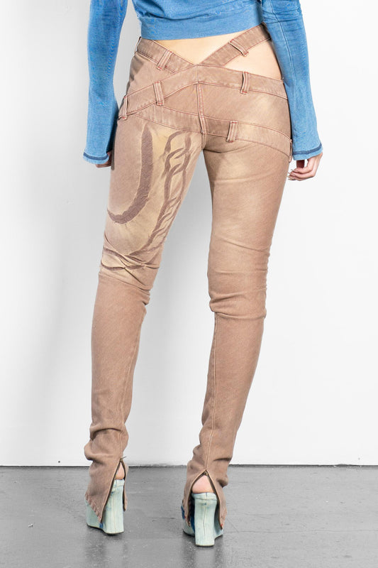 SKINNY JEANS WITH BACK ZIPS