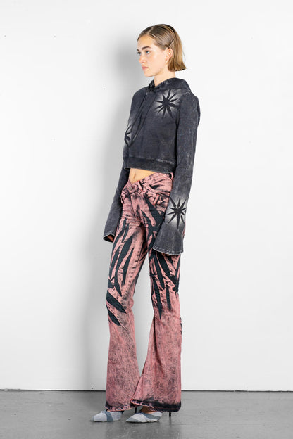 V-SHAPE FLARE JEANS