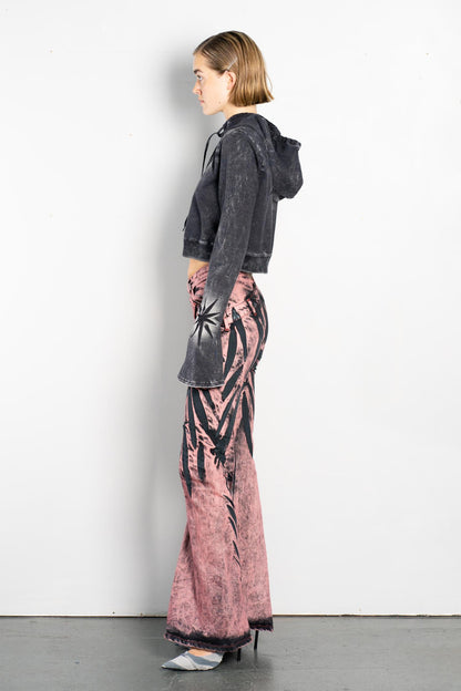 V-SHAPE FLARE JEANS