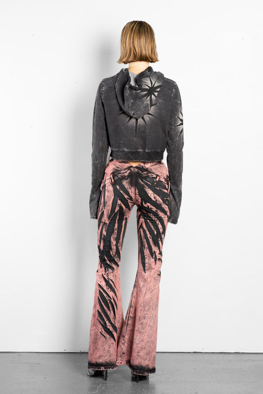 V-SHAPE FLARE JEANS