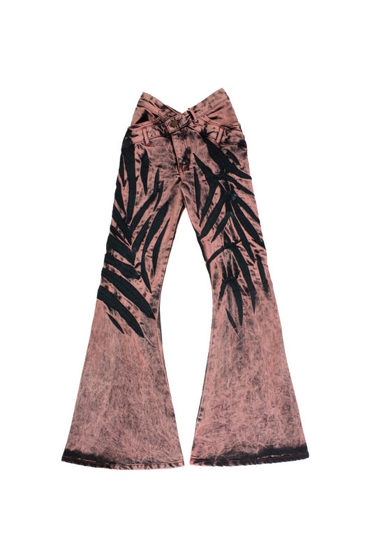 V-SHAPE FLARE JEANS
