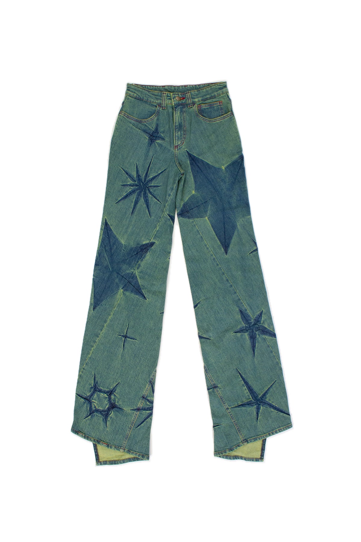 BOYFRIEND SPIRAL FLOWER JEANS
