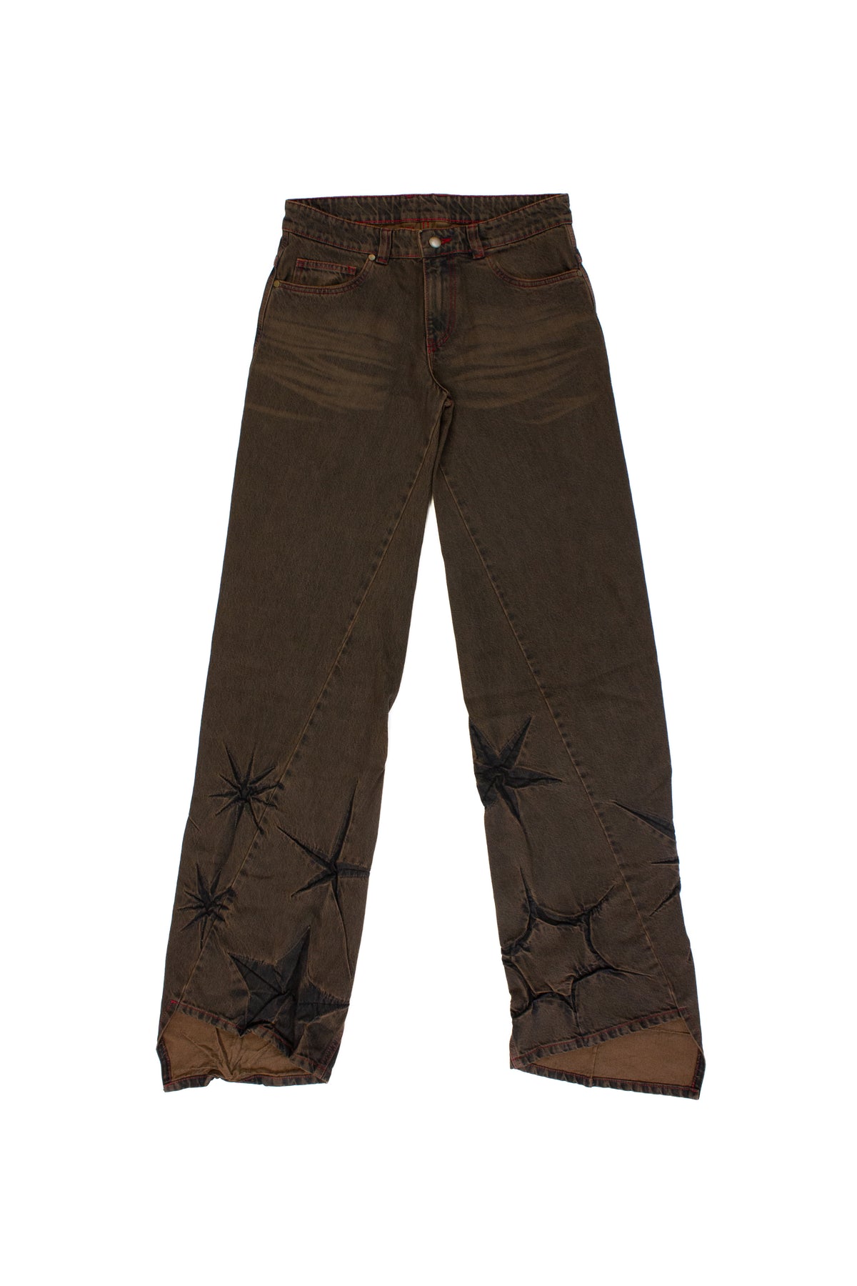 BOYFRIEND SPIRAL FLOWER JEANS