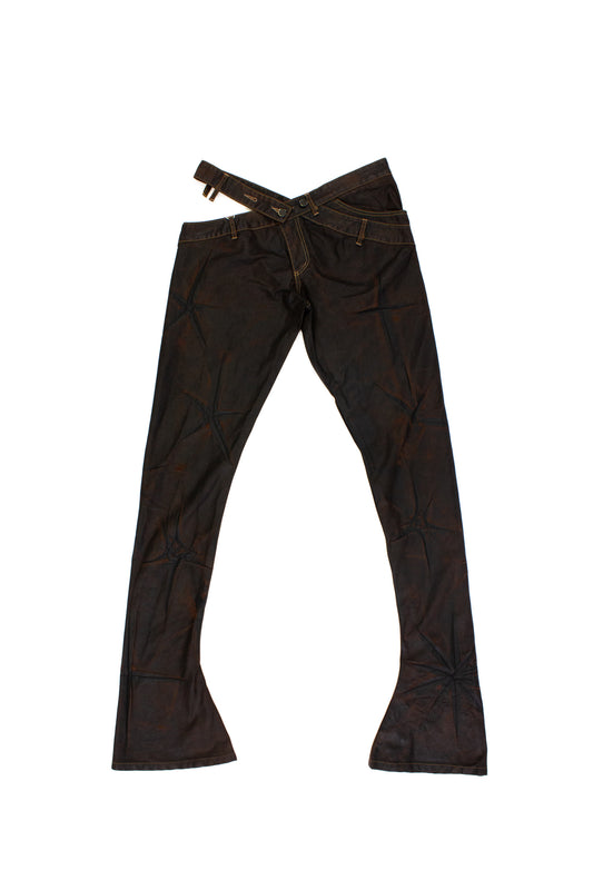 "SPARKLE" SLIM BELL END JEANS
