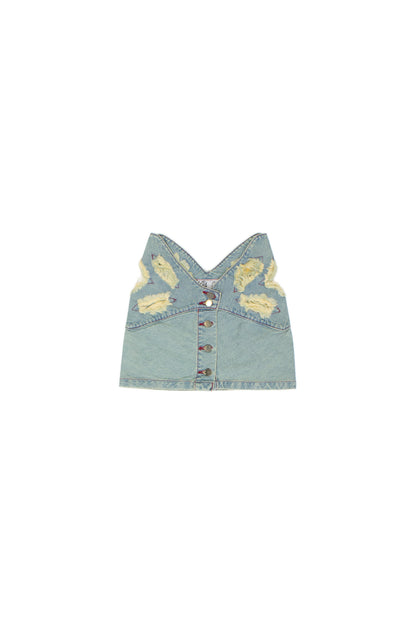 BUTTERFLY WAISTBAND MINI SKIRT