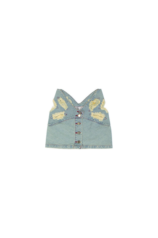 BUTTERFLY WAISTBAND MINI SKIRT