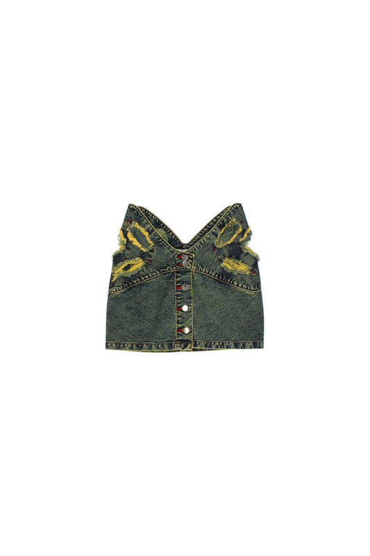 BUTTERFLY WAISTBAND MINI SKIRT