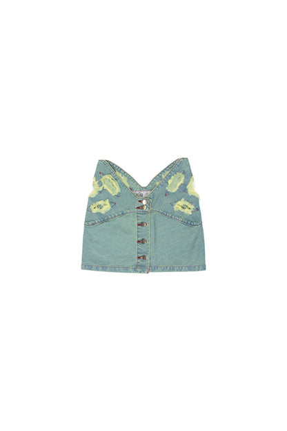 BUTTERFLY WAISTBAND MINI SKIRT