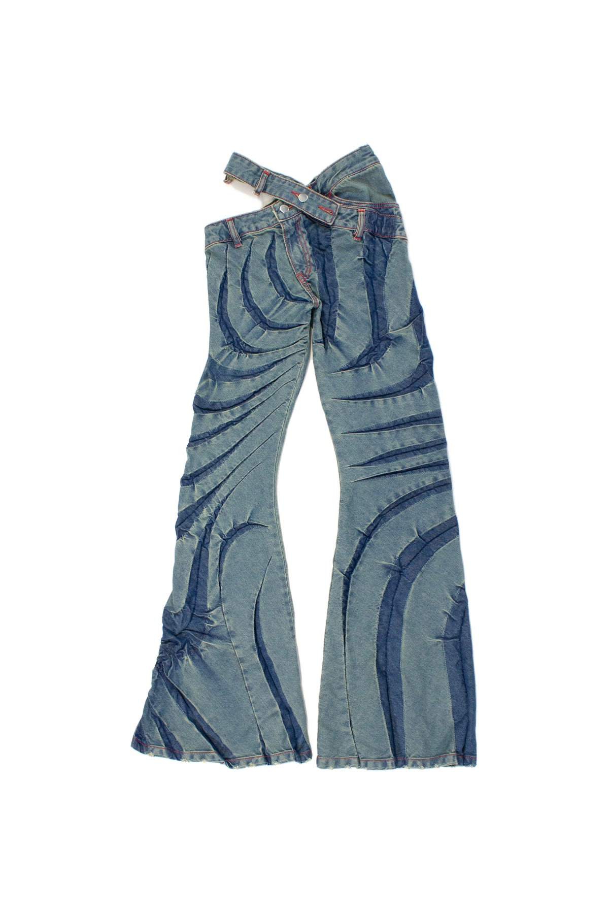 TRIBAL BIAS CUT JEANS
