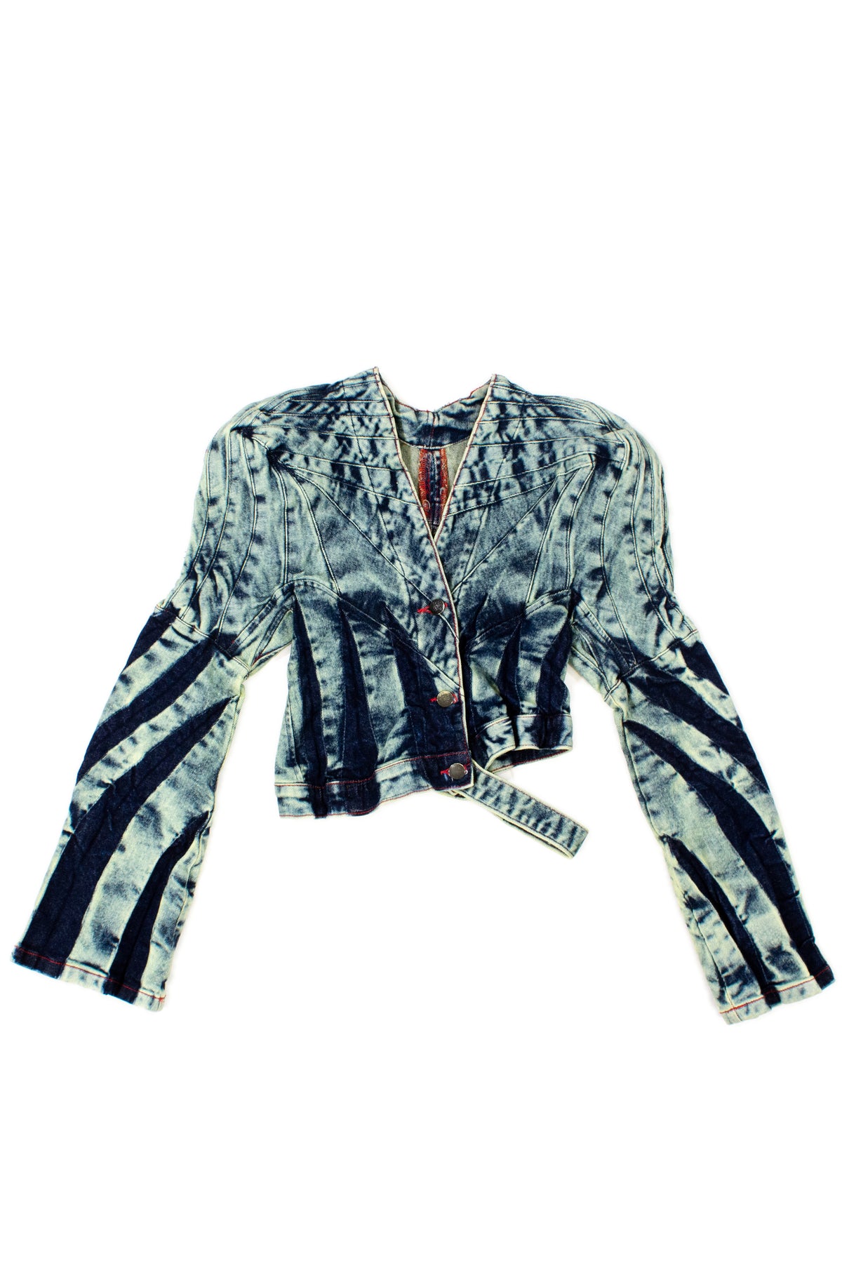 SWIRL SHOULDER DENIM JACKET