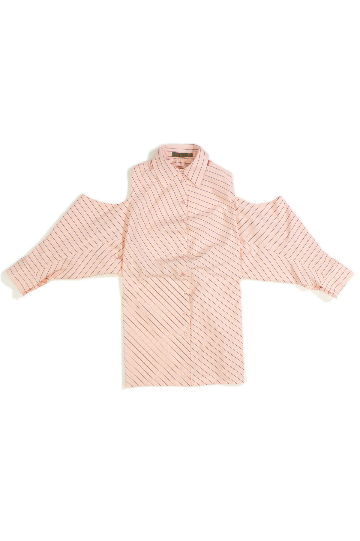 DEEP V-CUT COWL  SHIRT DRESS