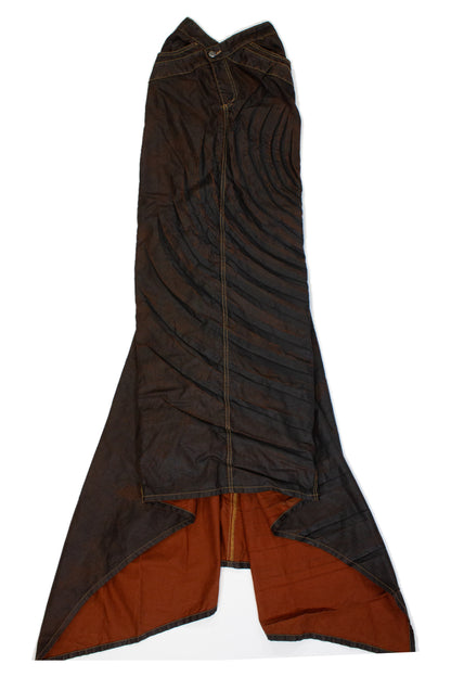 JEATHER TRAIN SKIRT