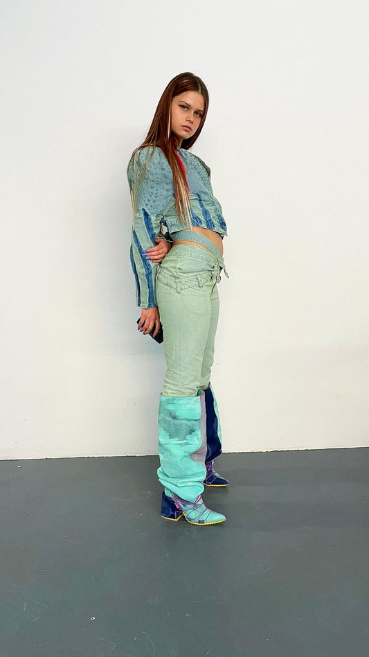 SWIRL SHOULDER JACKET