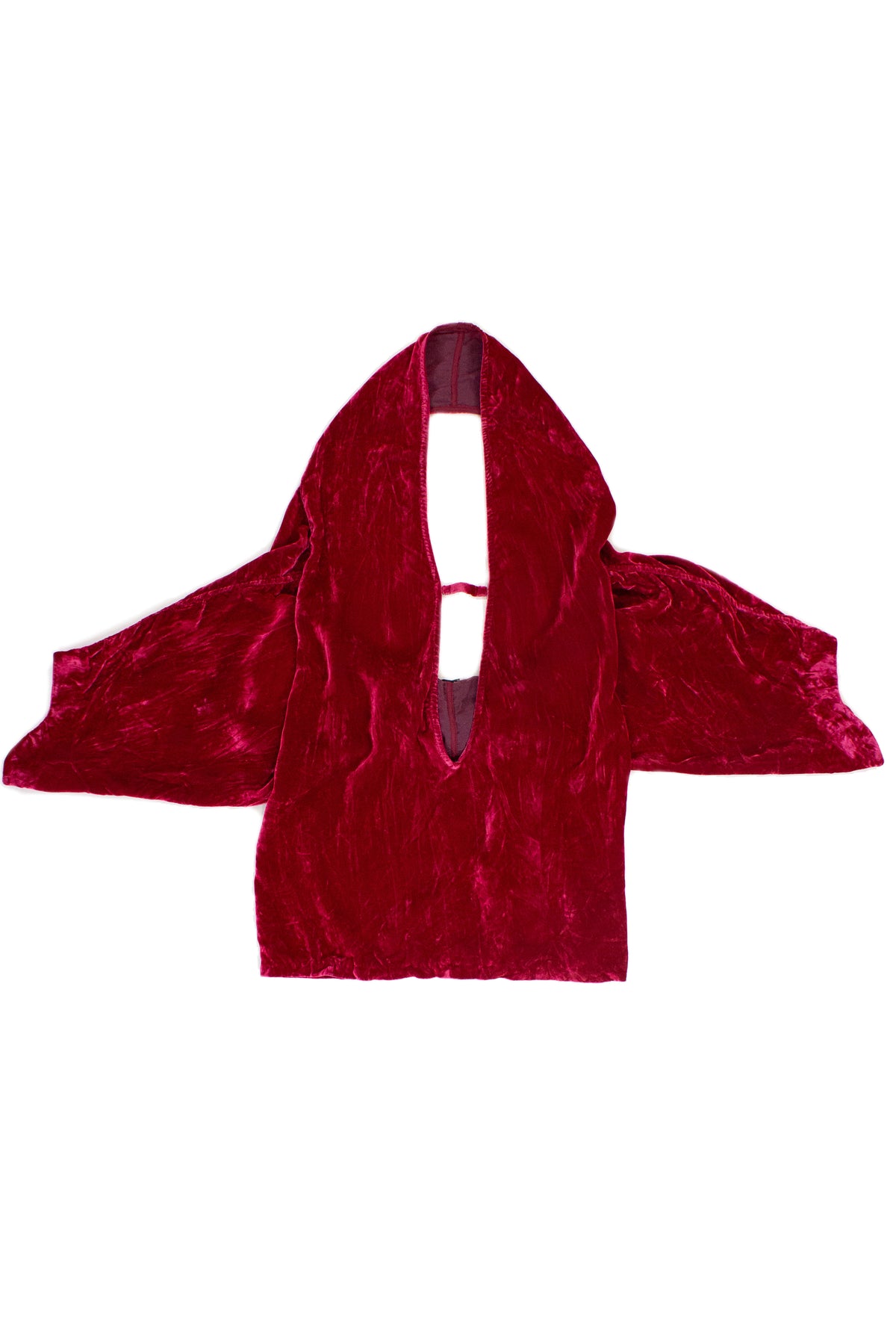 DEEP CUT COWL DRESS