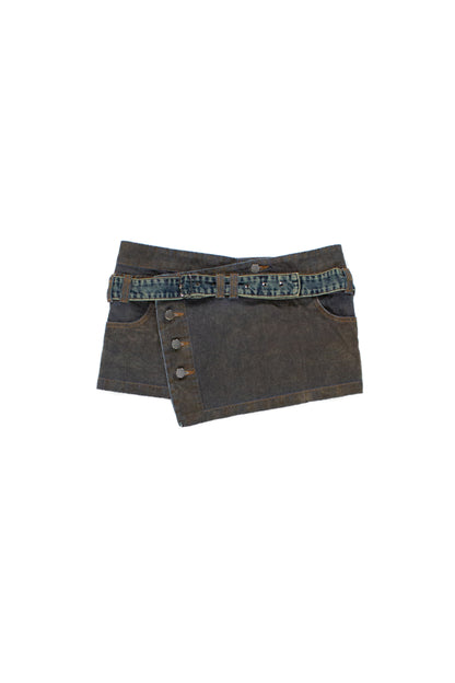 GOLD WHISKERS WRAP SKIRT
