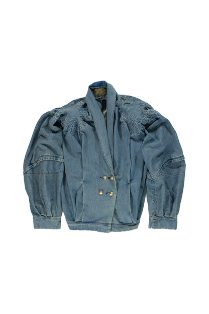 SWIRL SHOULDER COCOON JACKET