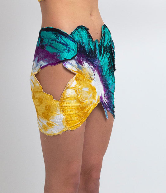 EMBROIDERED BUTTERFLY SKIRT