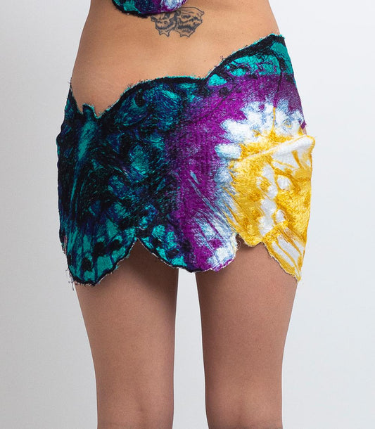EMBROIDERED BUTTERFLY SKIRT
