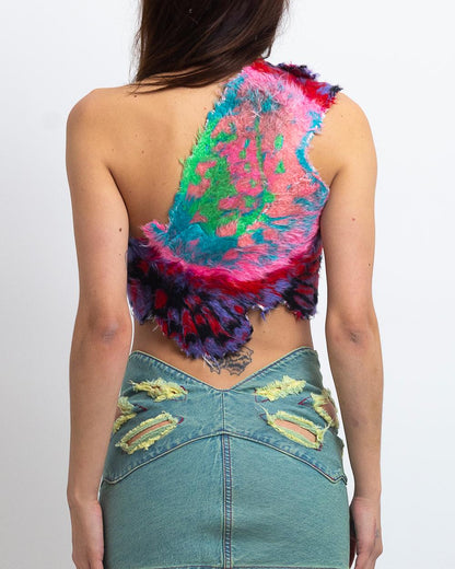 EMBROIDERED FLUFFY BUTTERFLY