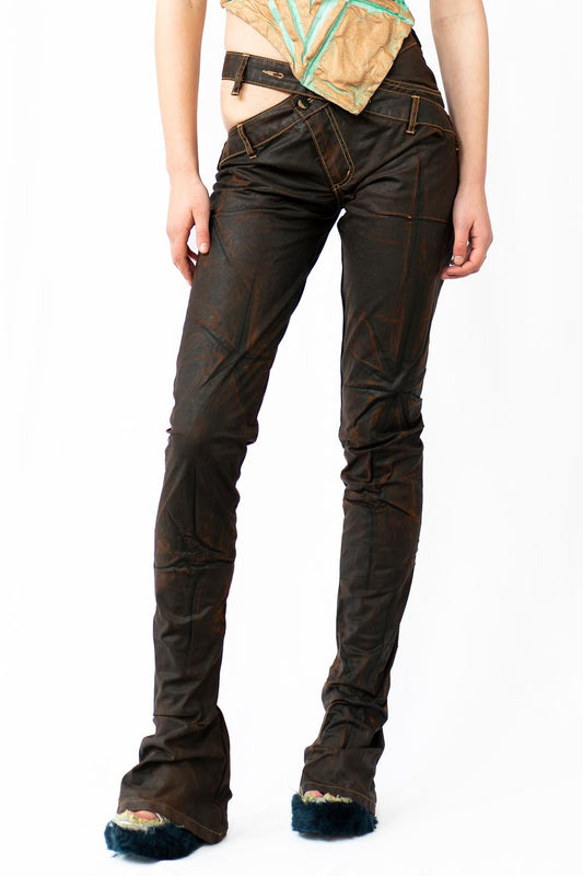 "SPARKLE" SLIM BELL END JEANS