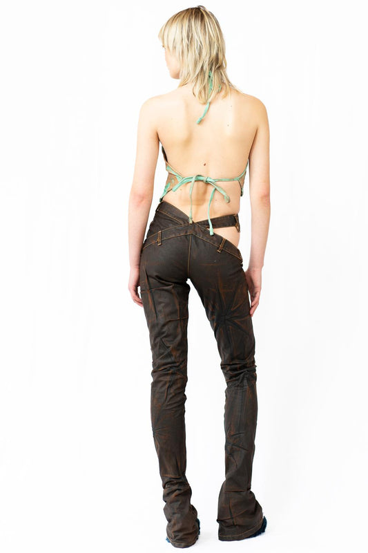 "SPARKLE" SLIM BELL END JEANS