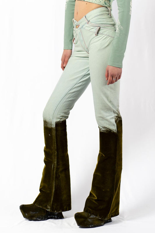 GOLDEN MUD V-SHAPE JEANS