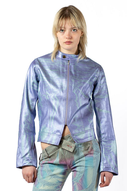 METALLIC RACING JACKET