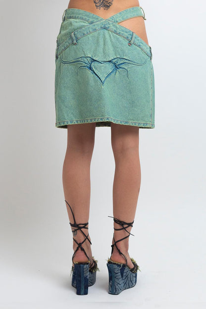 TRAMPSTAMP MINI SKIRT