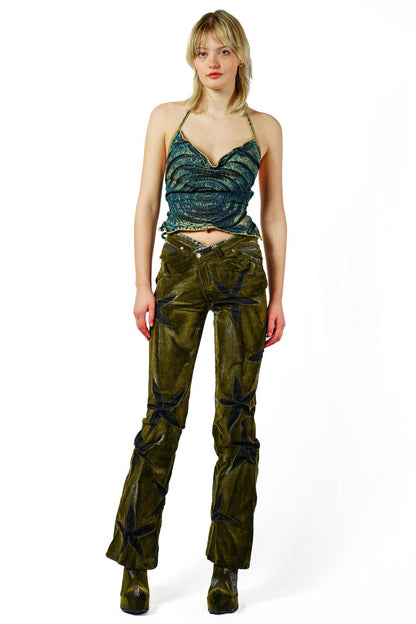 COWL NECK RIPPLES TOP