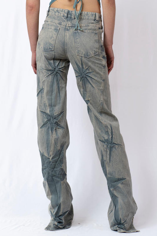 BOYFRIEND SPIRAL SPARKLE JEANS