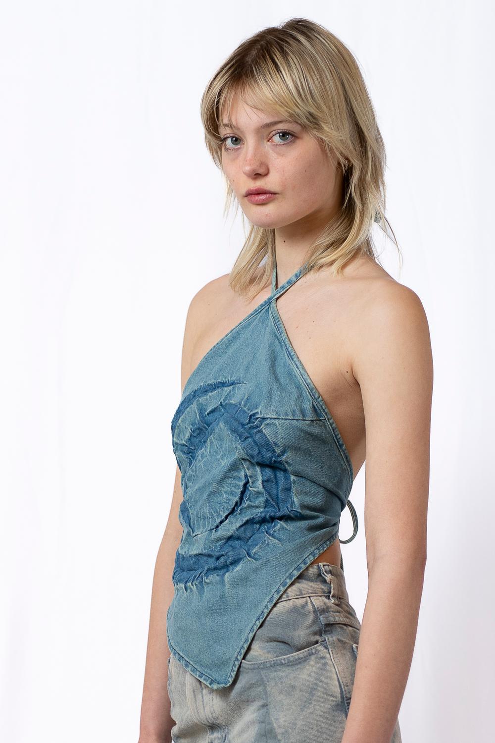 SPIRAL BANDANA TOP