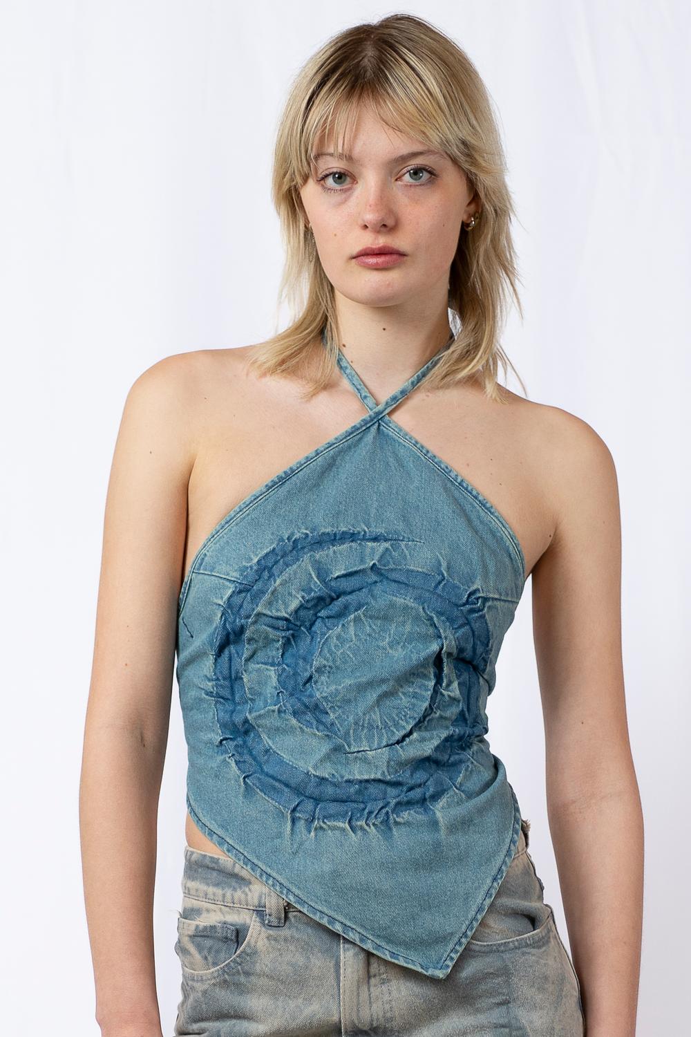 SPIRAL BANDANA TOP