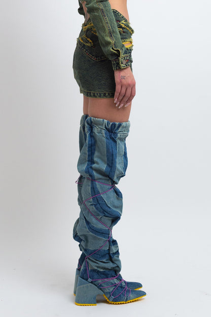 BUTTERFLY WAISTBAND MINI SKIRT