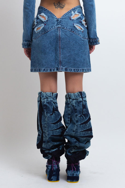 BUTTERFLY WAISTBAND MINI SKIRT