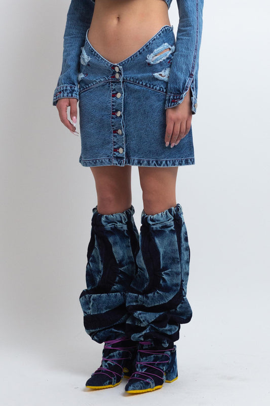 BUTTERFLY WAISTBAND MINI SKIRT