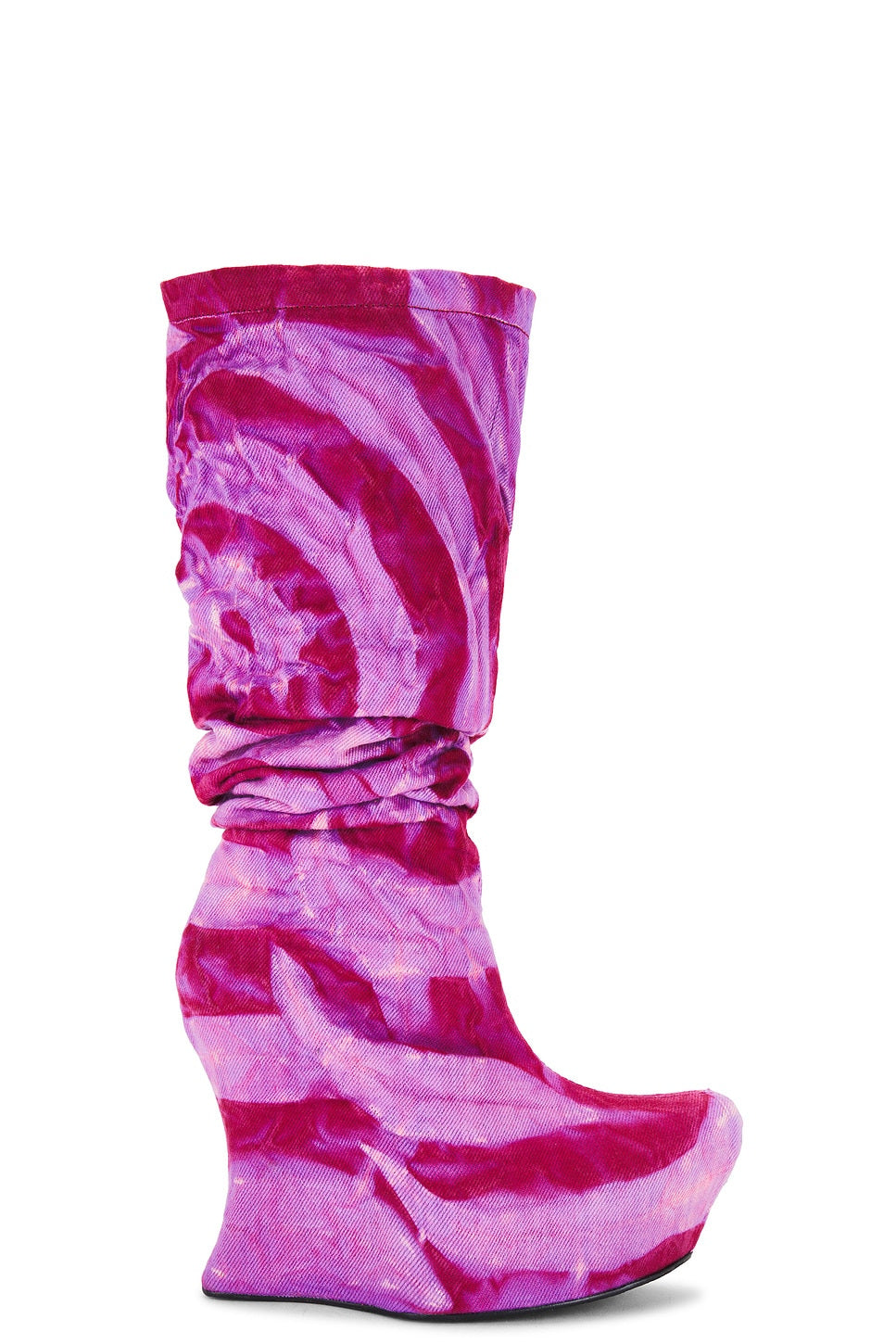 SCULPTED WEDGE  DENIM BOOT
